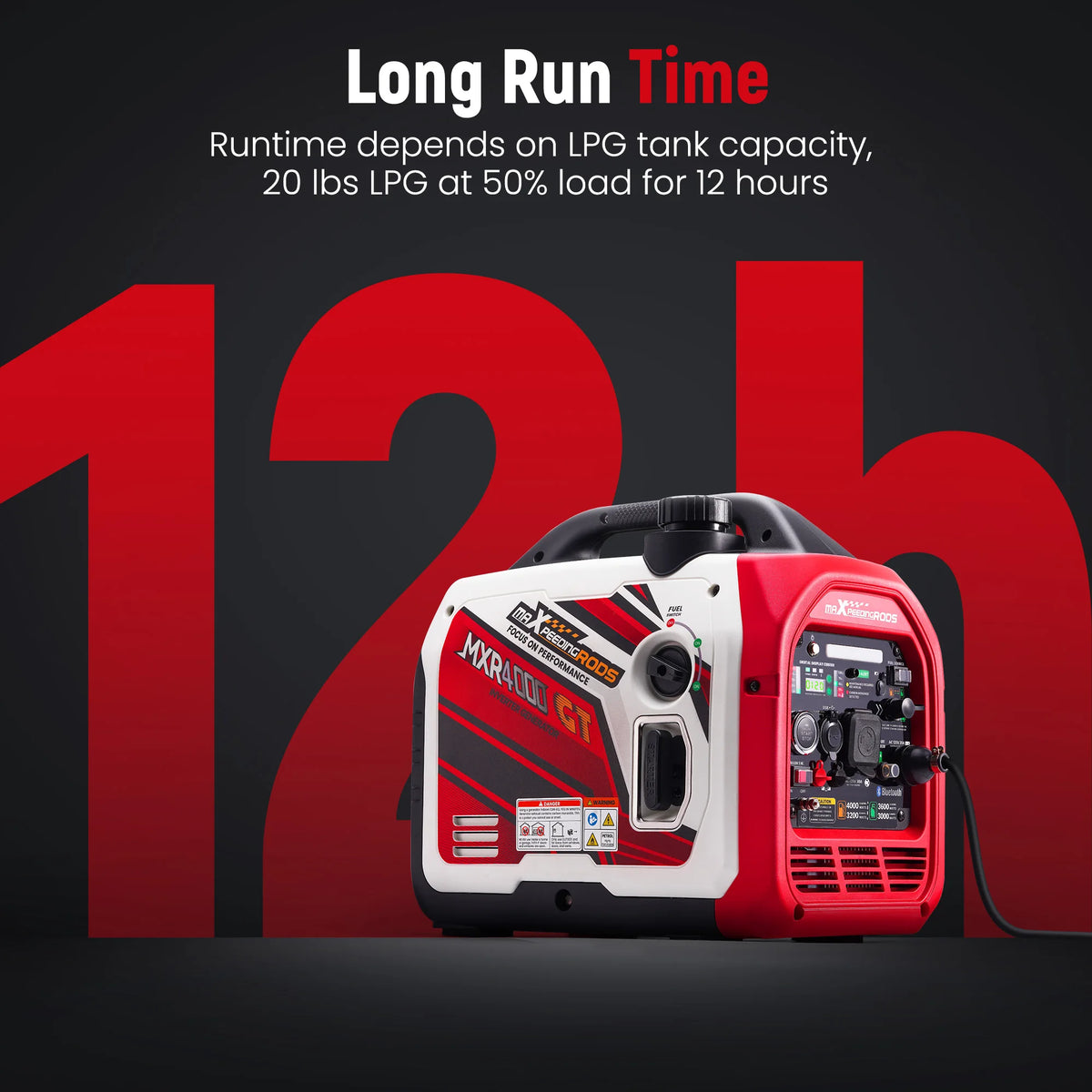 Maxpeedingrods 4KW Dual Fuel Inverter Generator With Electric Start