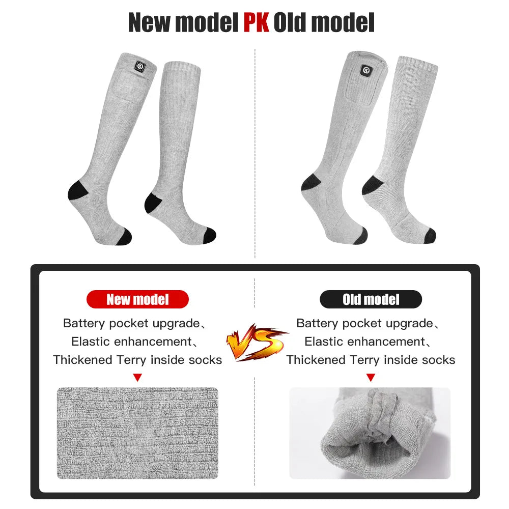 Savior Rechargeable Heated Thermal Socks For Winter Outdoor Comfort