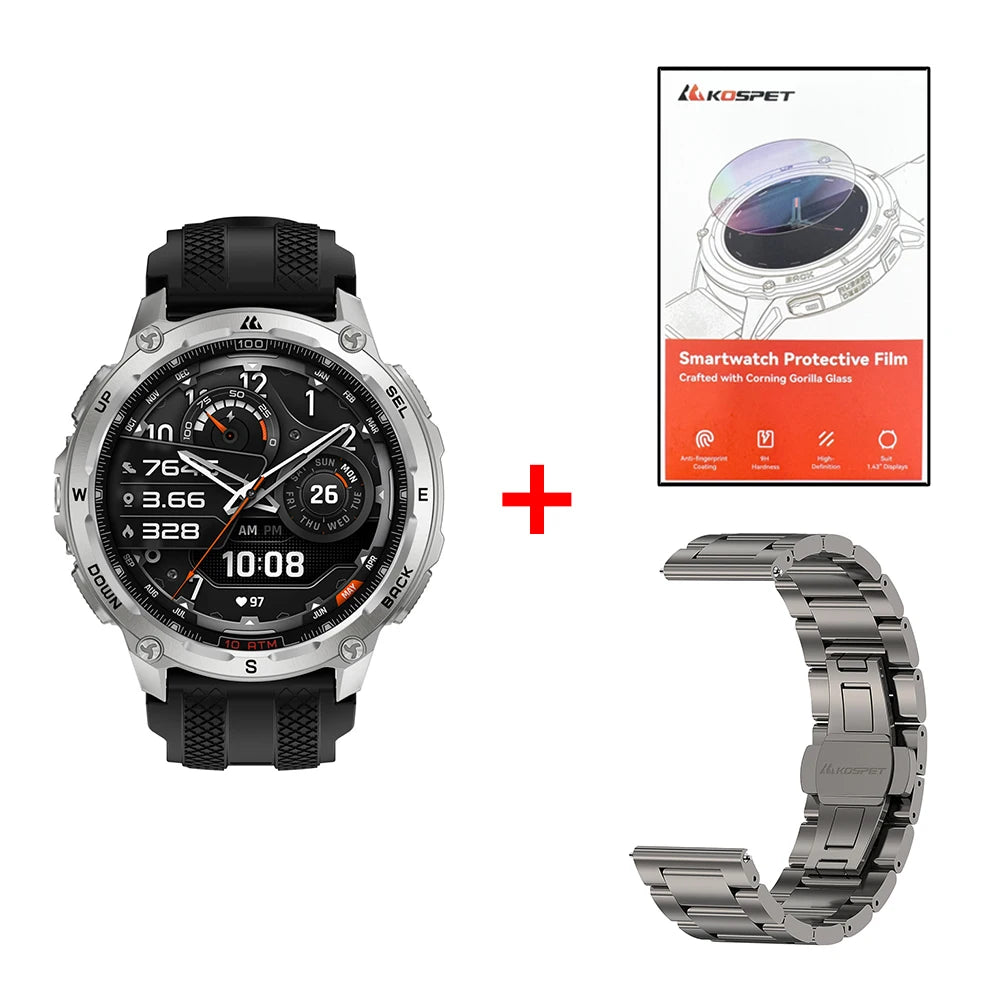 KOSPET Tank T4 GPS Smart Watch With Offline Maps Tracking