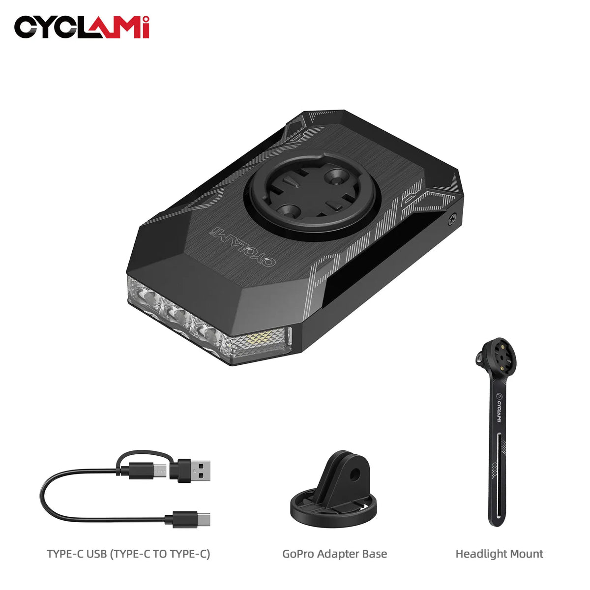 CYCLAMI CL350 Rechargeable Bike Headlight for GPS Cycling Safety