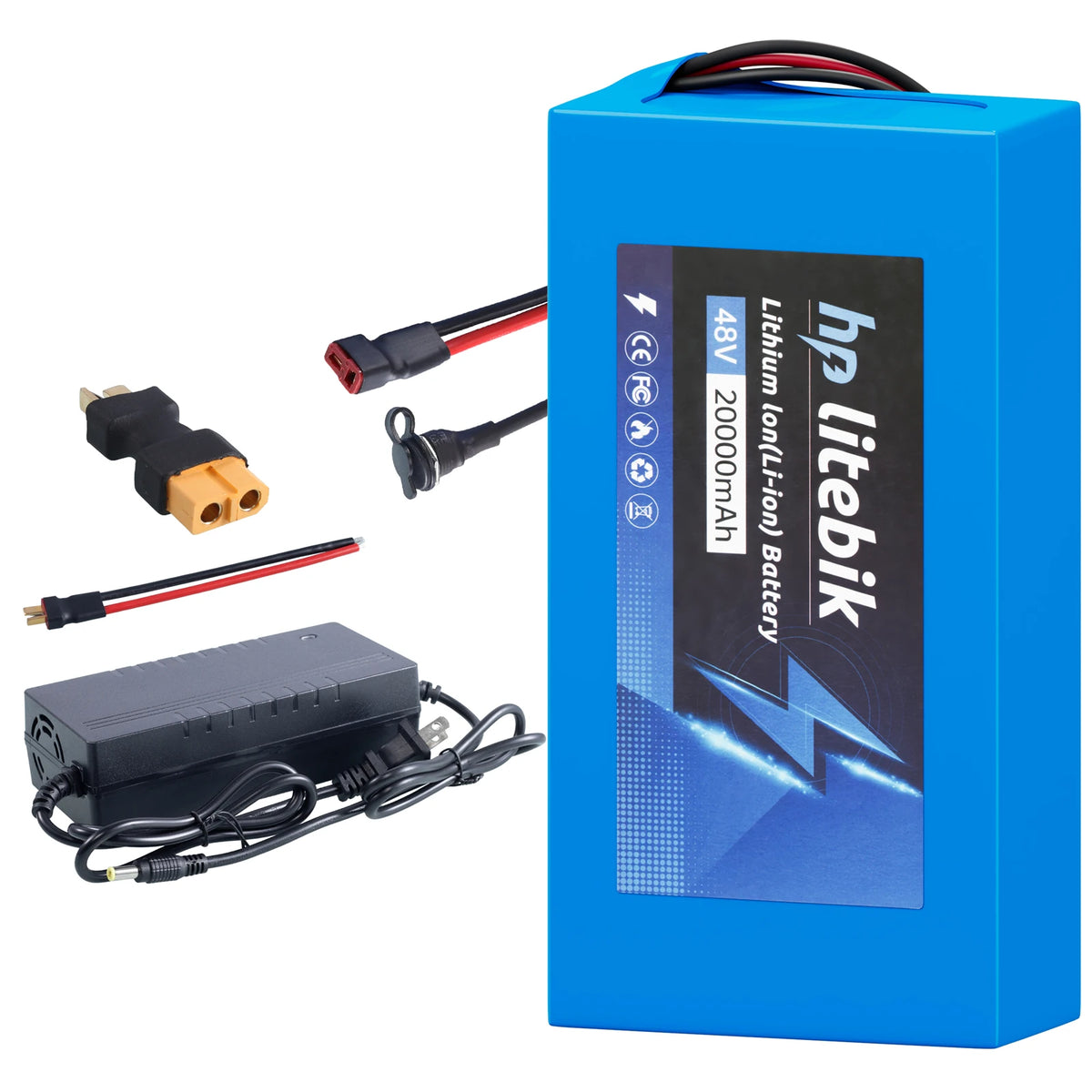 Cao Mm Ebike Battery 10Ah 20Ah Rechargeable Lithium Ion