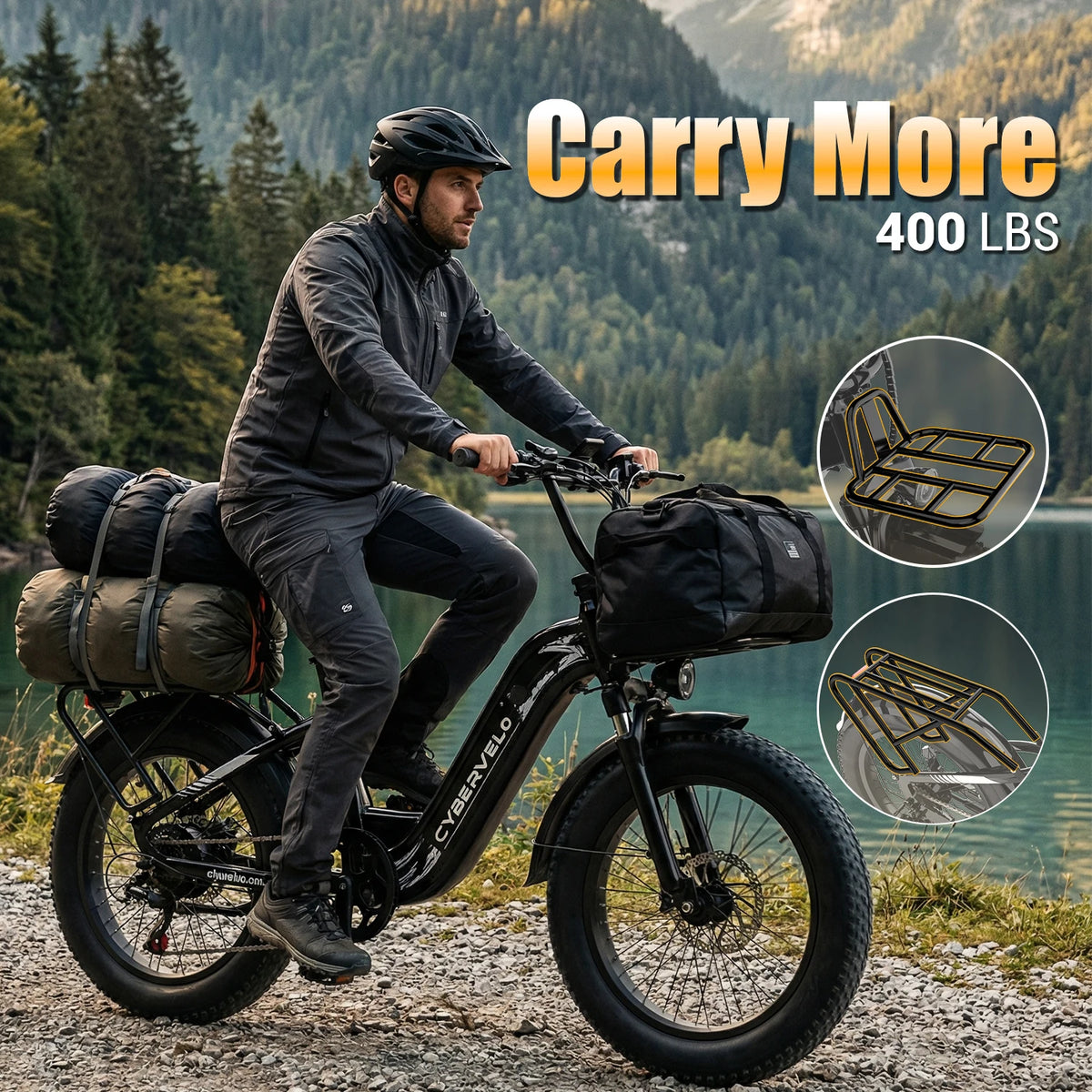 Cybervelo 1000W Electric Bike 48V Battery Step Through
