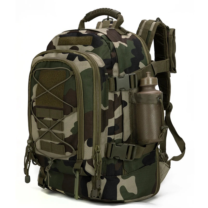 LQARMY Military Tactical Backpack for Hiking Camping and Travel
