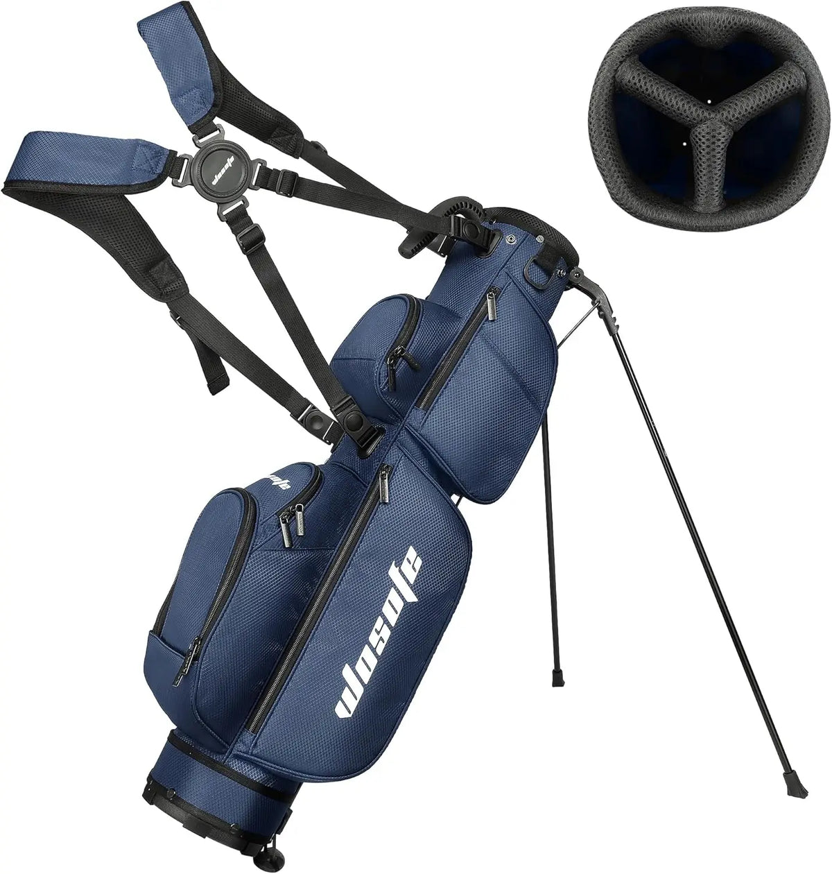 Wosofe Lightweight Sunday Golf Stand Bag With Three Way Dividers