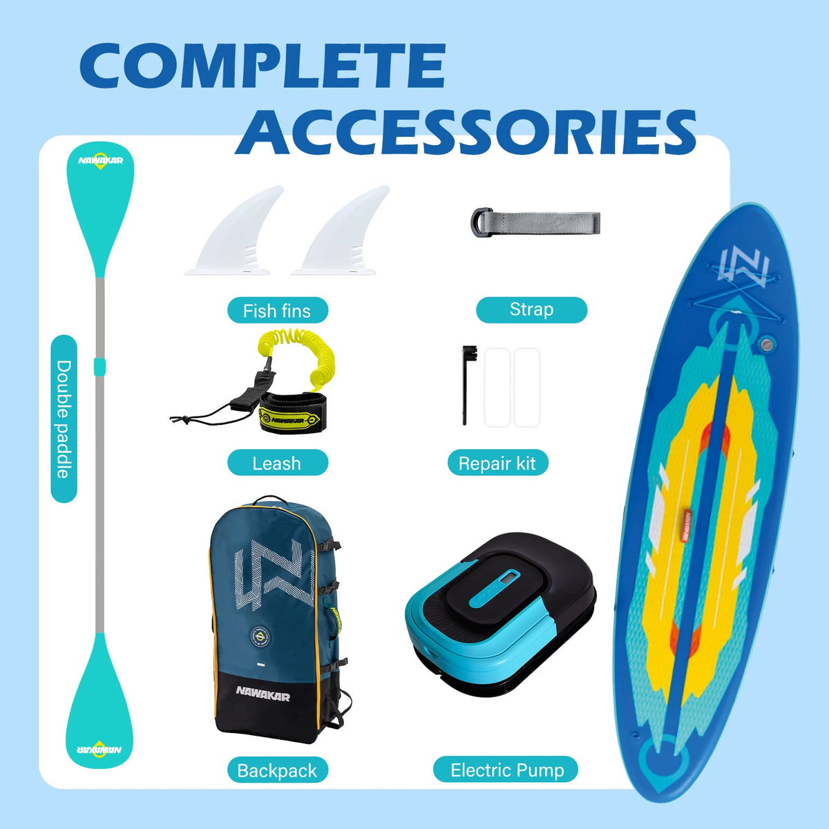 Inflatable Fishing Paddleboard For Surfing And Water Sports