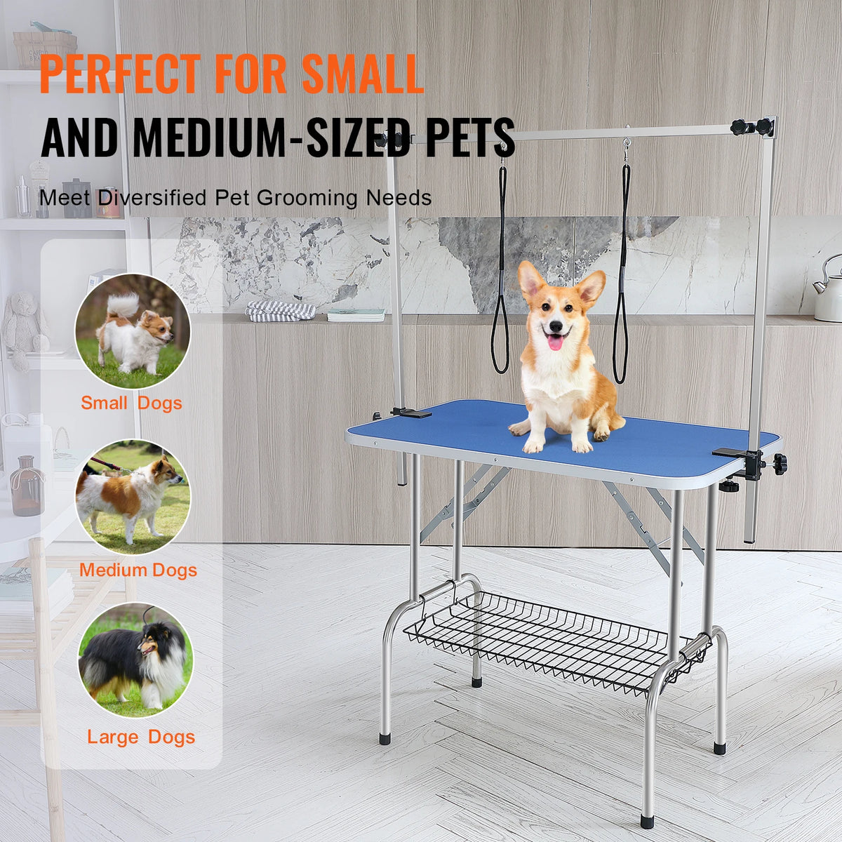 Foldable Pet Grooming Table With Clamp And Grooming Loop