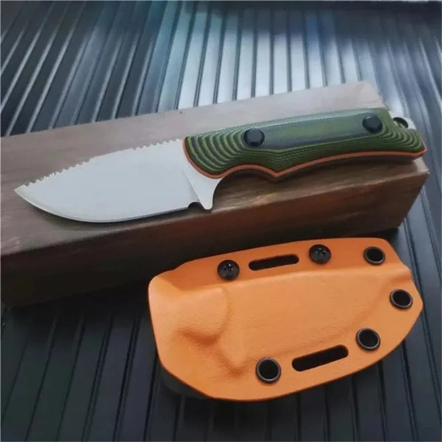 BM Two Tone G10 Handle 8Cr13Mov Fixed Blade Survival Knife