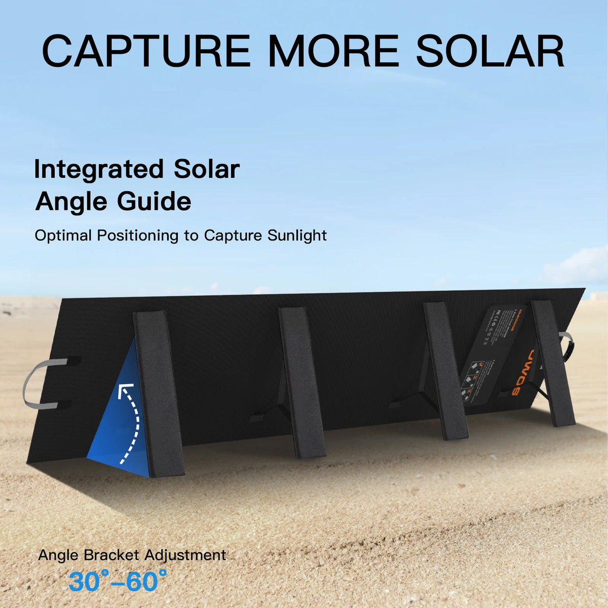 MHPOWOS 220W Foldable Solar Panel for Portable Power Stations