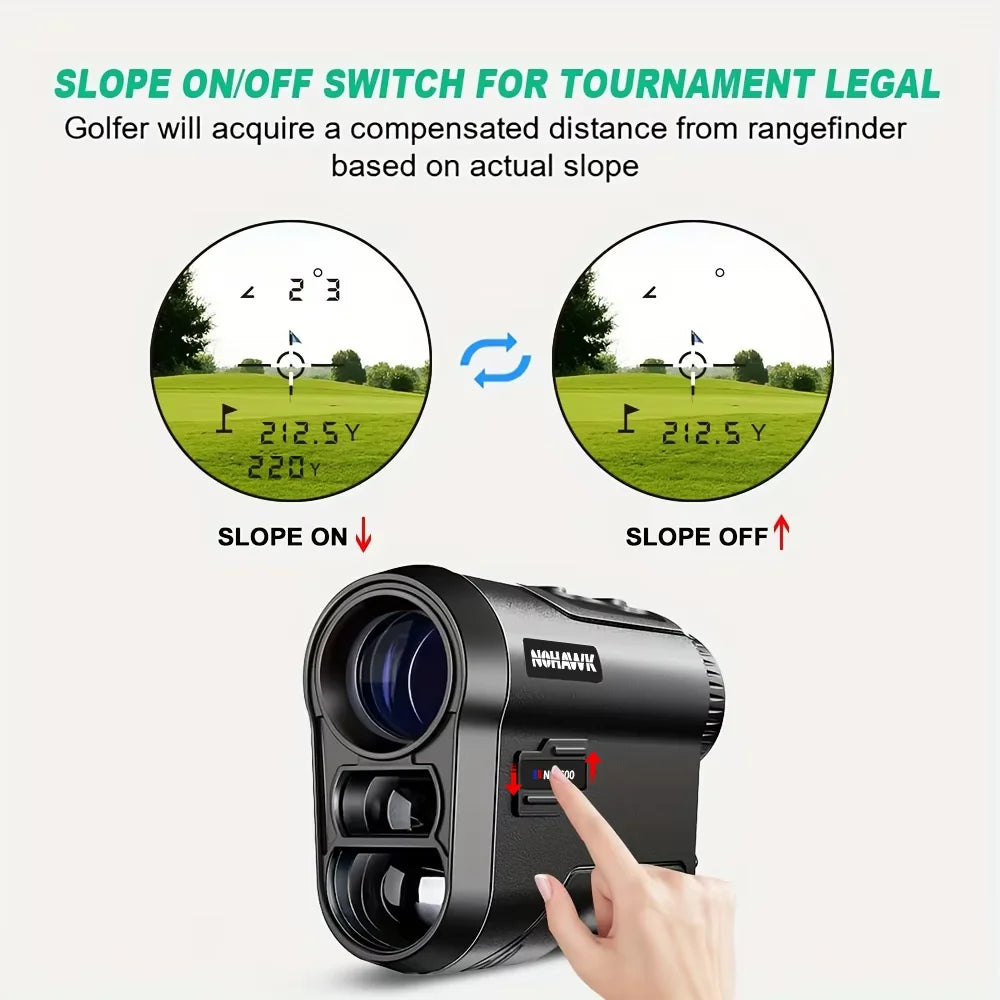 Nohawk Golf Laser Rangefinder With Slope And Flag Lock