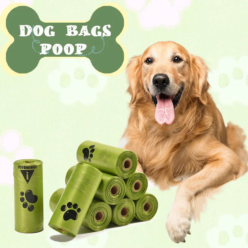Extra Thick Leak Proof Paw Print Pet Waste Disposal Bags