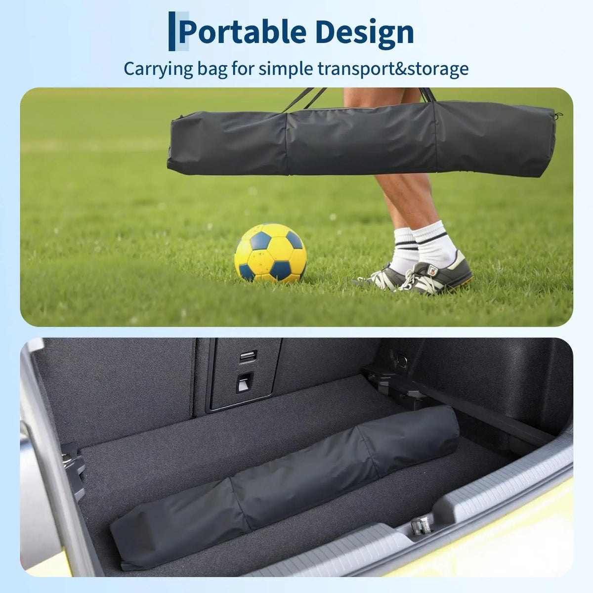 HiMISS Heavy Duty Foldable Metal Youth Soccer Training Goal