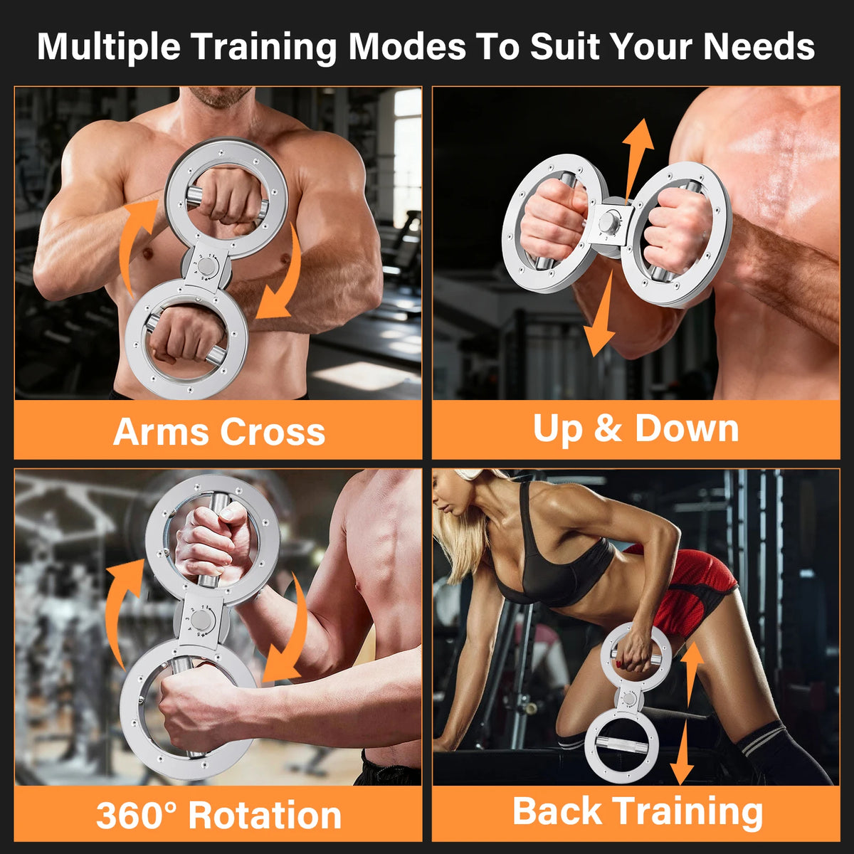 Multifunctional Adjustable Grip Strength Trainer Forearm Exerciser for Arms
