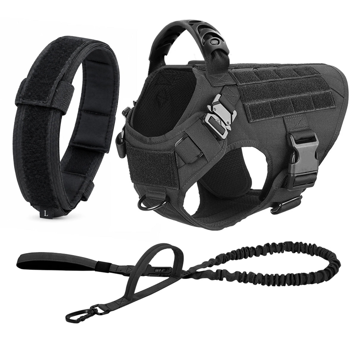 PETRAVEL Padded Dog Harness And Leash Set For Training Walking