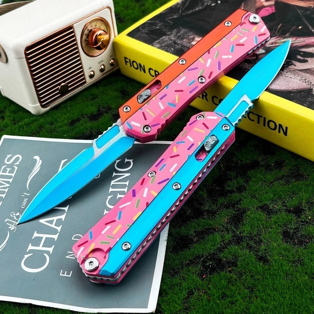 Multifunctional Folding Camping Knife With 440C Blade For Outdoor Use