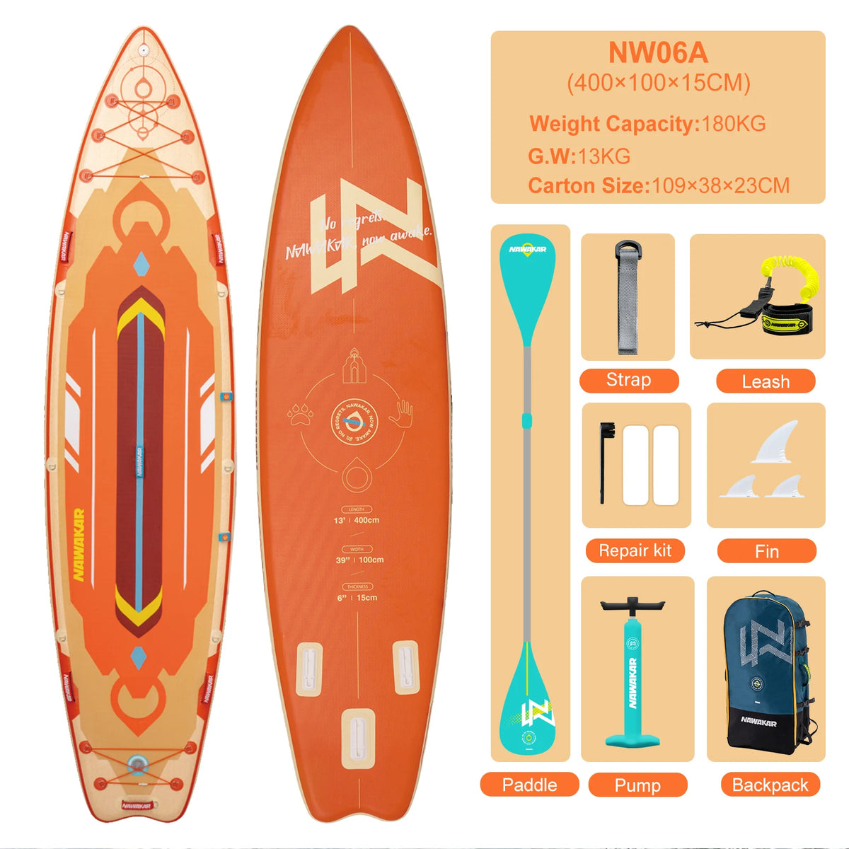 Professional Reinforced Stand Up Paddleboard for Water Sports