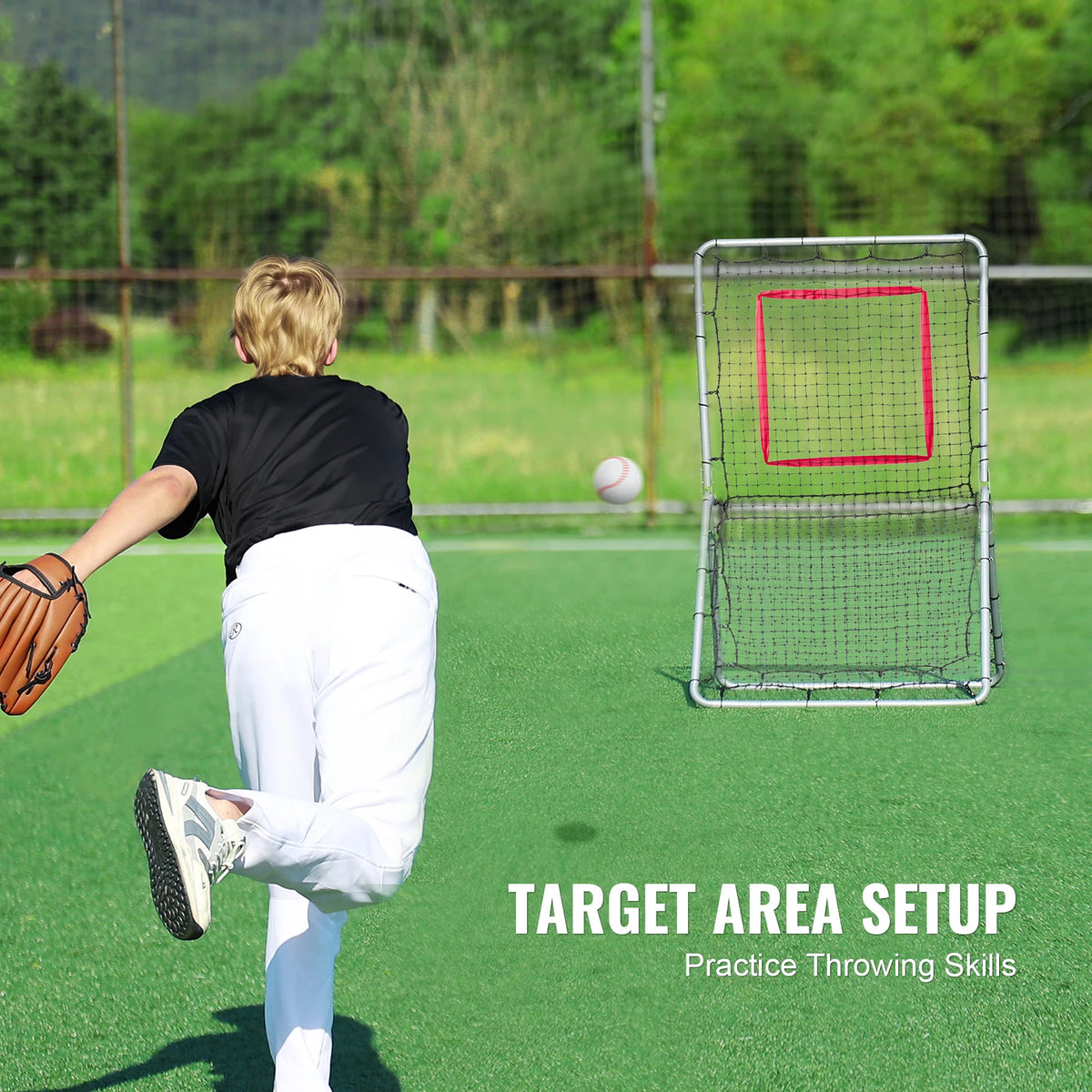 SucceBuy Baseball Softball Rebounder Net For Fielding Practice