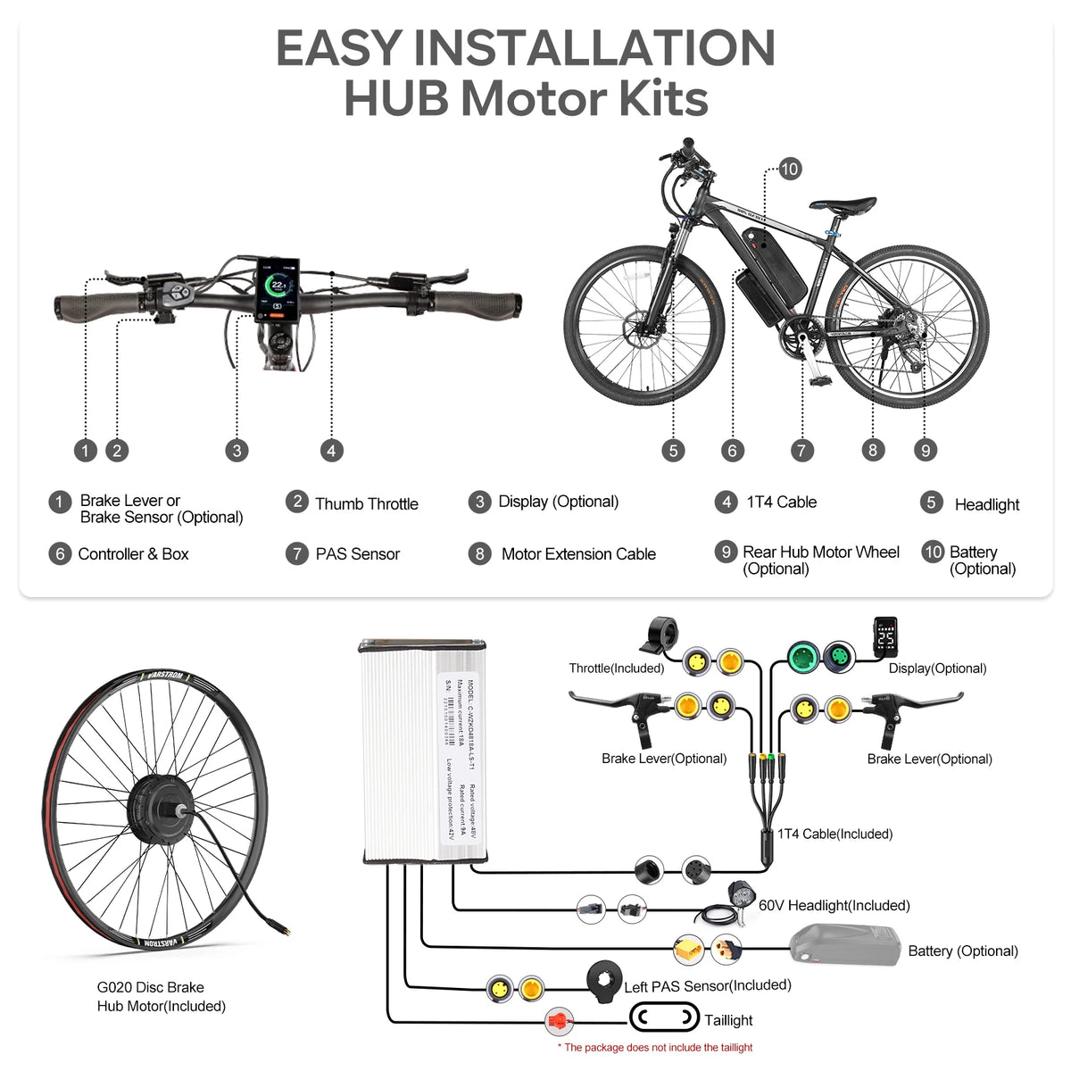 Bafang Brushless Rear Electric Bike Hub Motor Drive