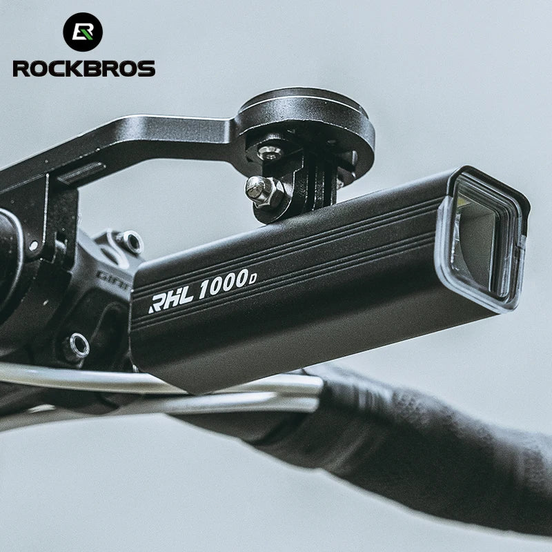 ROCKBROS Rechargeable Aluminum Bicycle Headlight for Road and MTB