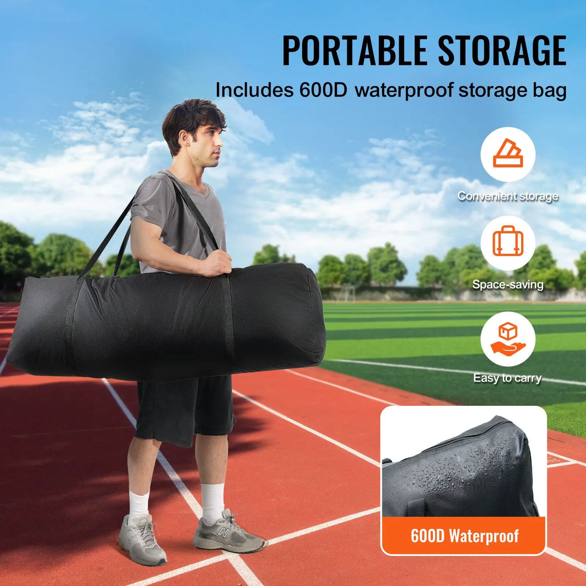 Portable Baseball Batting Cage Safety Screen With Body Protection