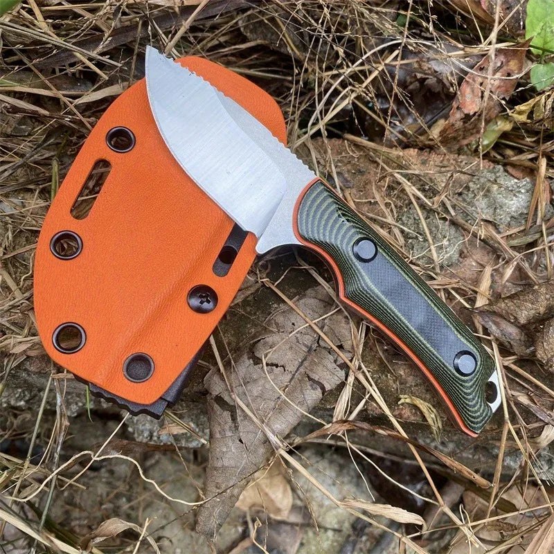 BM Two Tone G10 Handle 8Cr13Mov Fixed Blade Survival Knife