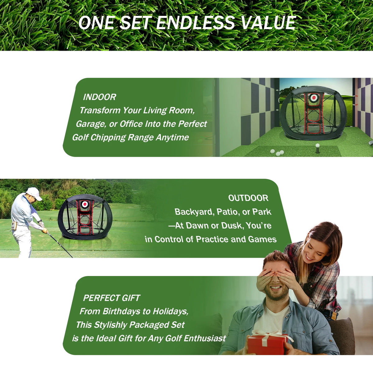Professional Golf Practice Net For Home And Range Training