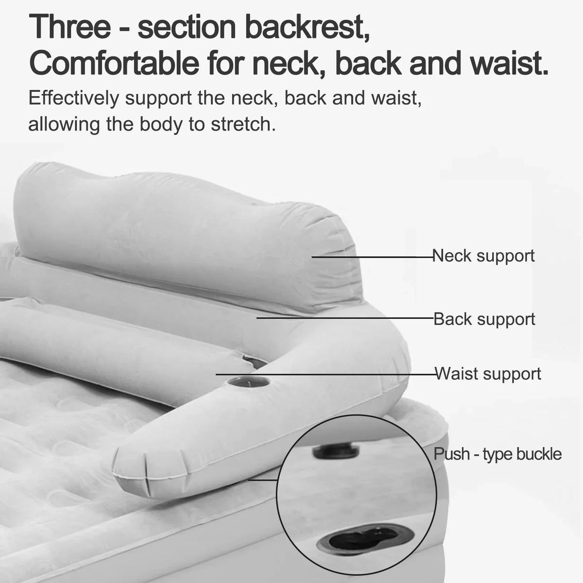 Built In Pump Inflatable Mattress for Camping and Outdoor Use