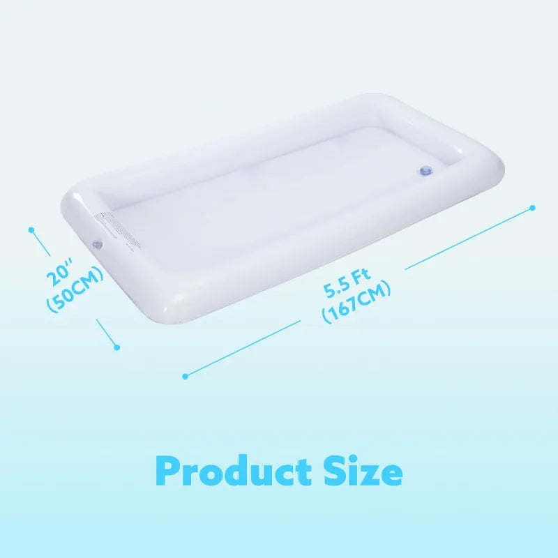 Inflatable Serving Bar Tray Set With Drain Plug For Picnics
