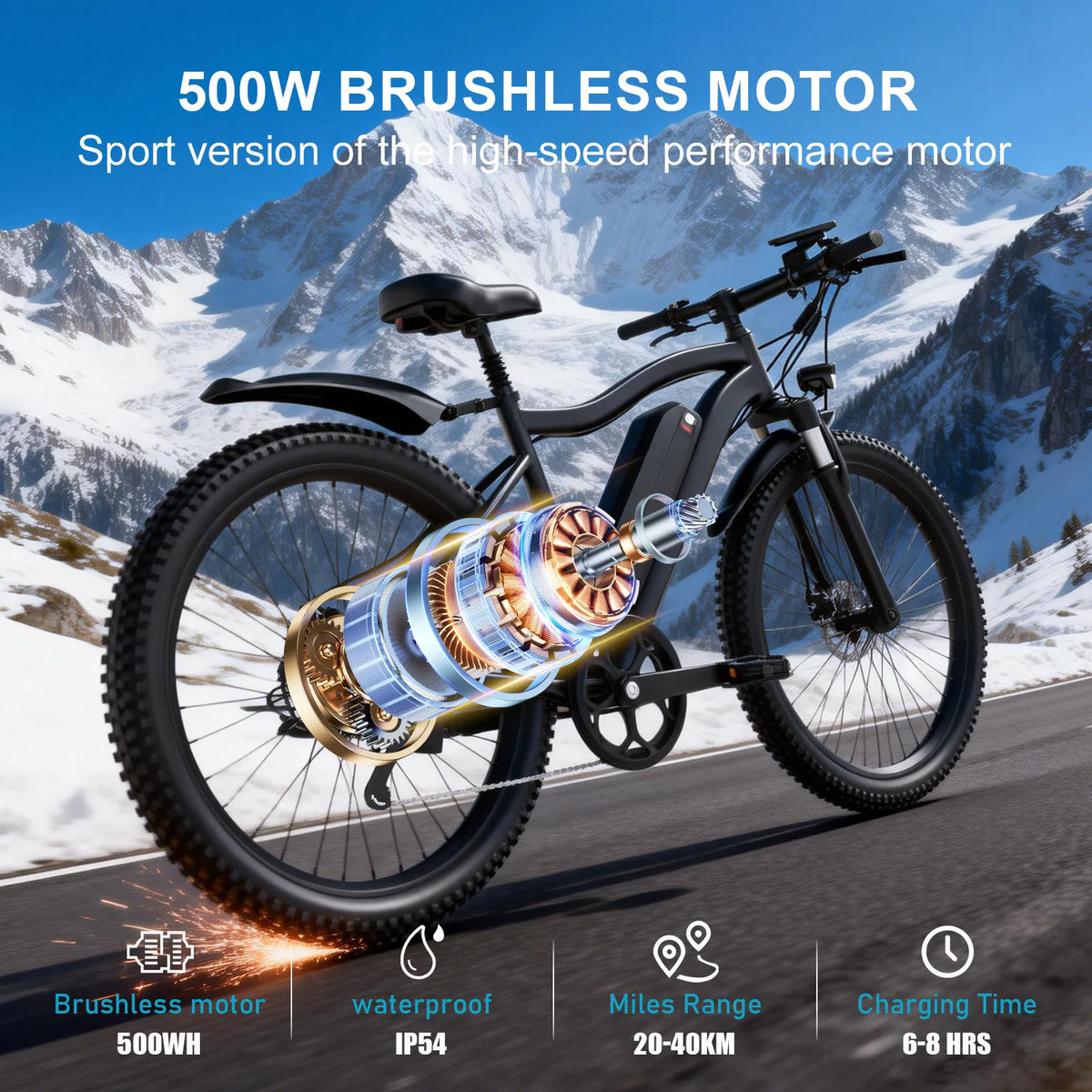 Toofly Mountain Electric Bicycle For Adults With Efficient Battery