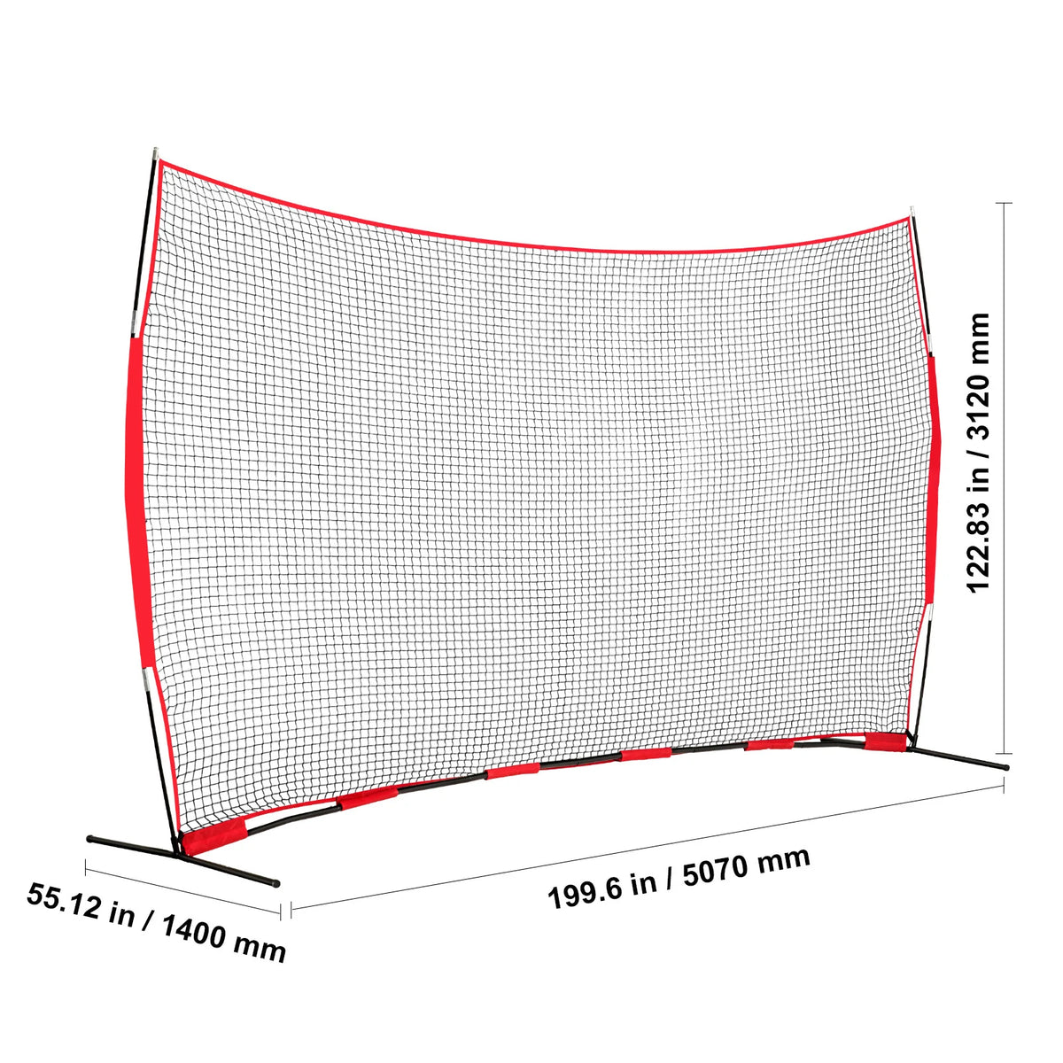 Portable Sports Backstop Net With Carry Bag For Training