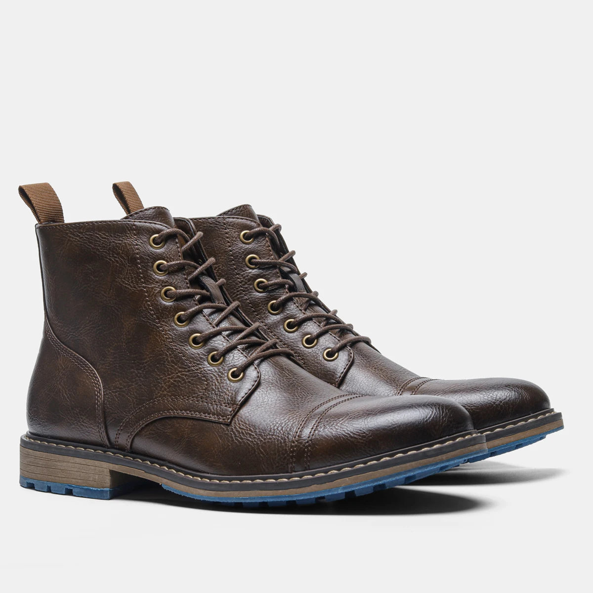 Hecrafted Comfortable Fashion Ankle Boots For Men With Zip Closure