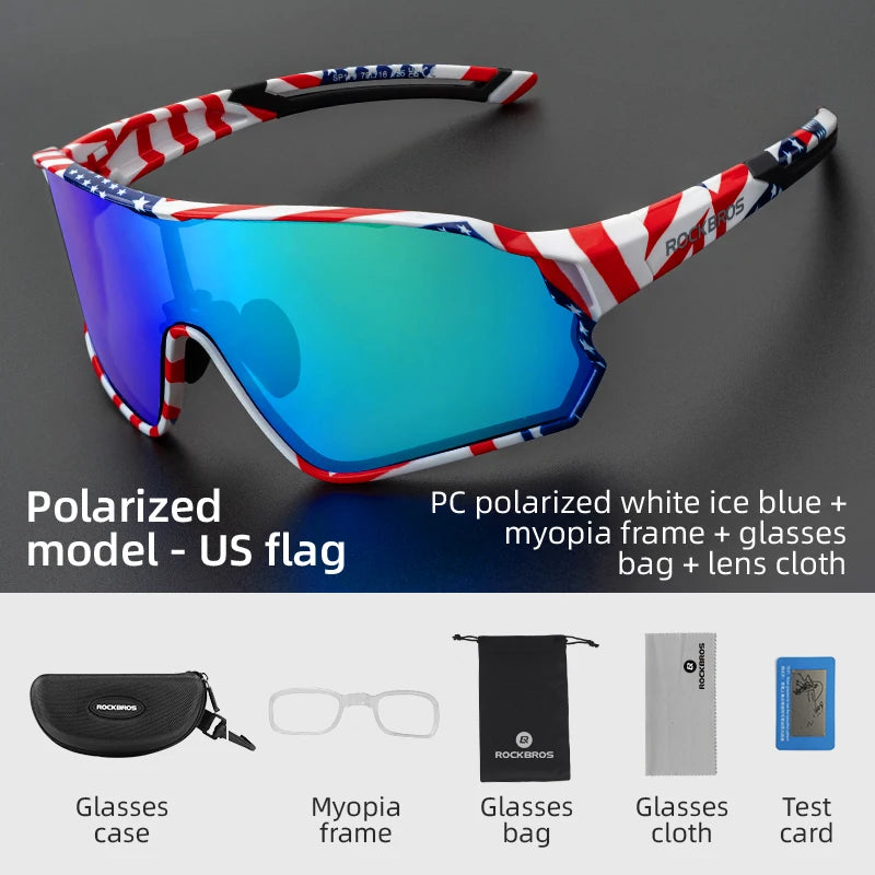ROCKBROS Polarized UV400 Sports Sunglasses for Cycling and Outdoor Use