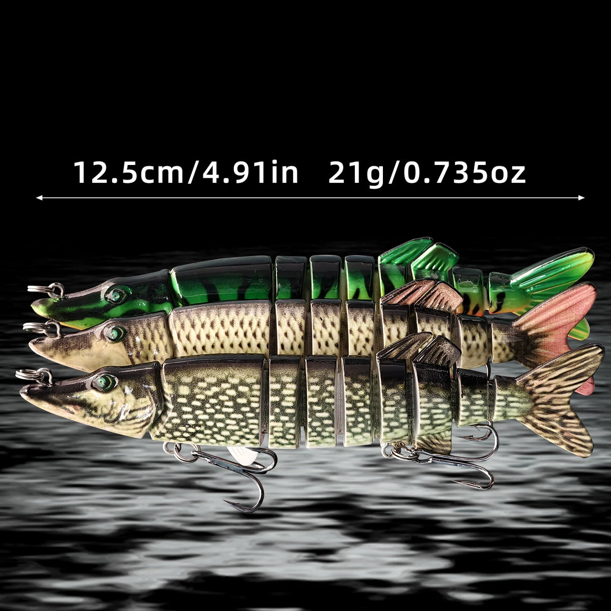 ANFS Jointed Swimbait Fishing Lures for Bass Trout and Perch