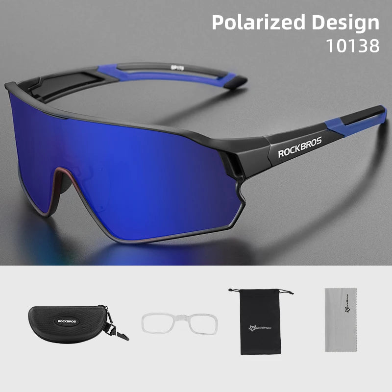 ROCKBROS Polarized UV400 Sports Sunglasses for Cycling and Outdoor Use