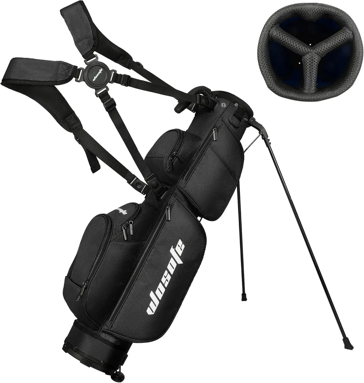 Wosofe Lightweight Sunday Golf Stand Bag With Three Way Dividers