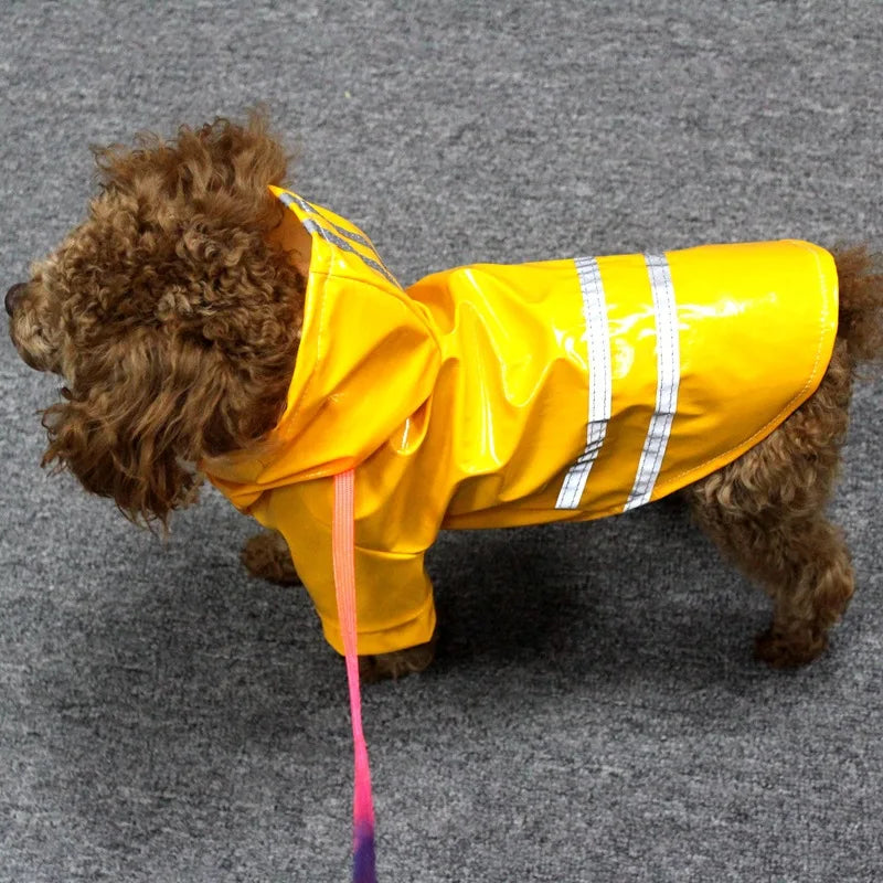 Outdoor Waterproof Reflective Raincoat for Dogs and Cats for Rainy Days