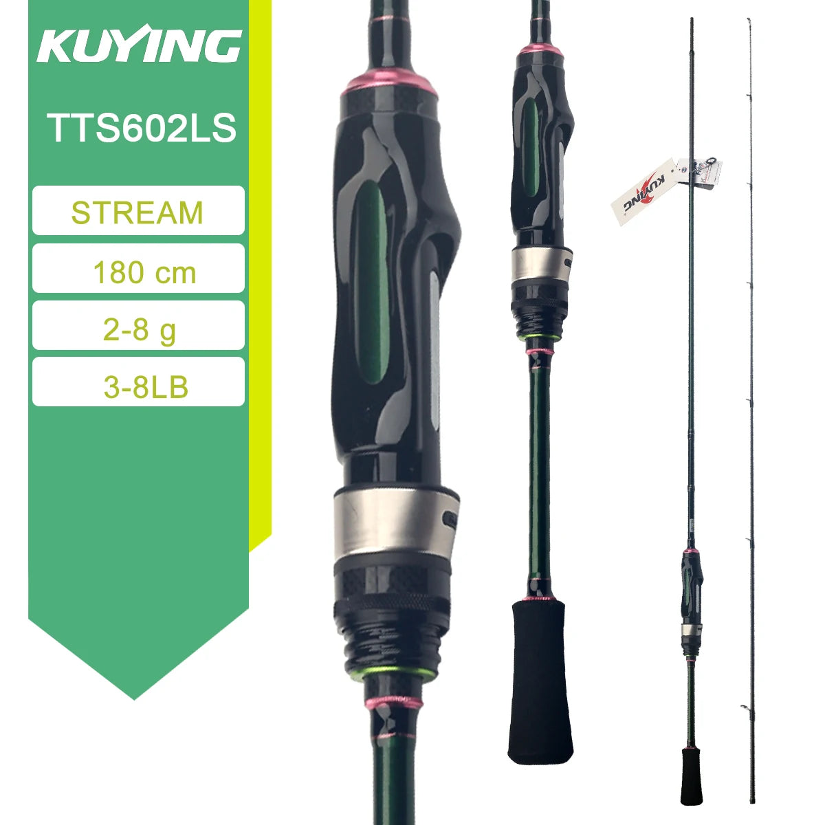 Kuying Teton Carbon Spinning Casting Fishing Rod With Fuji Components
