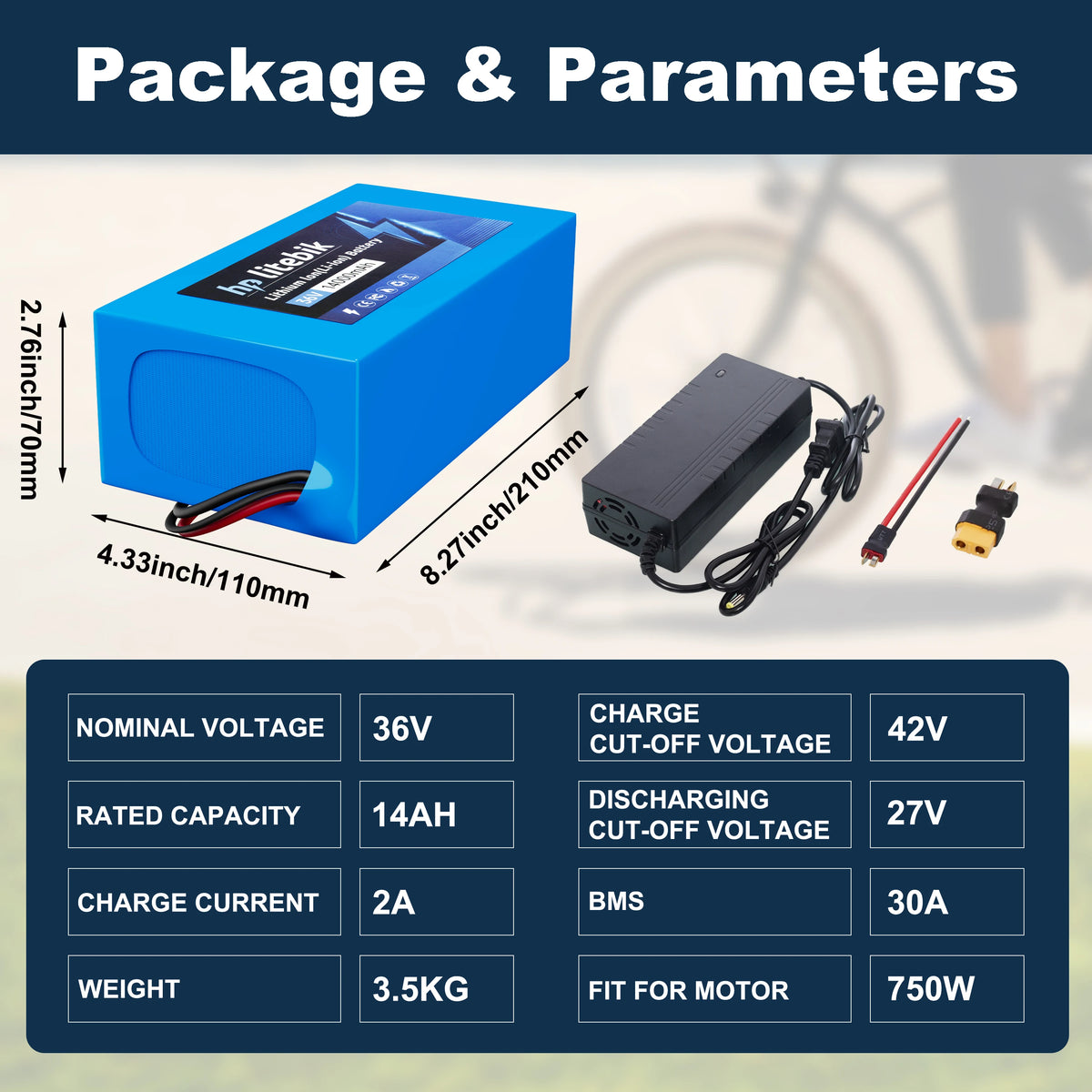 Cao Mm Ebike Battery 10Ah 20Ah Rechargeable Lithium Ion
