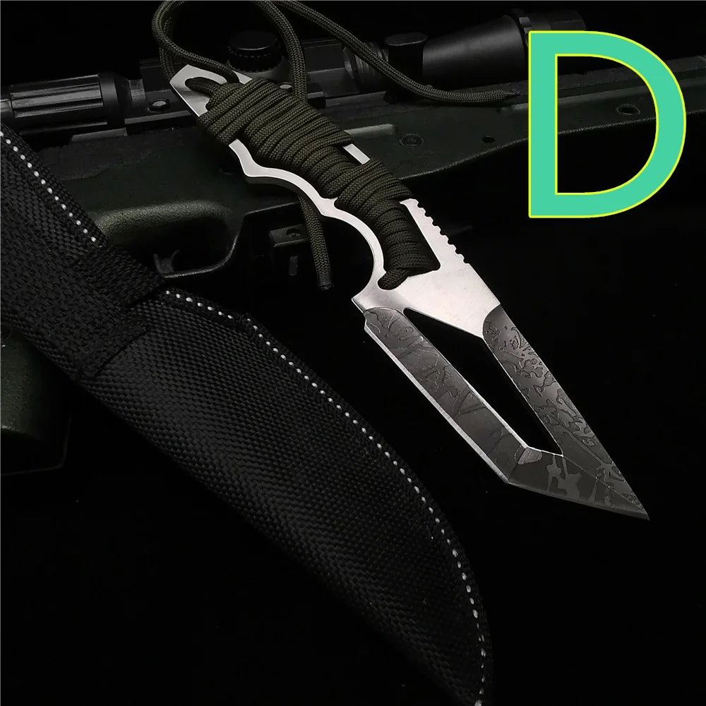 Spring Assisted Tactical Tanto Knife for Outdoor Hunting and Utility