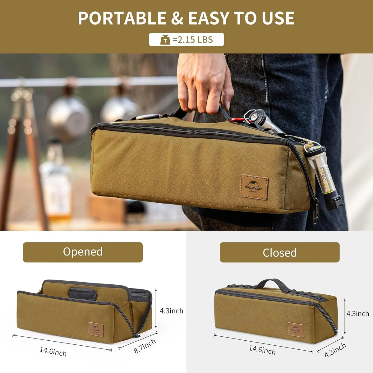 Naturehike Camping Tool Storage Bag For Outdoor Gear And Accessories