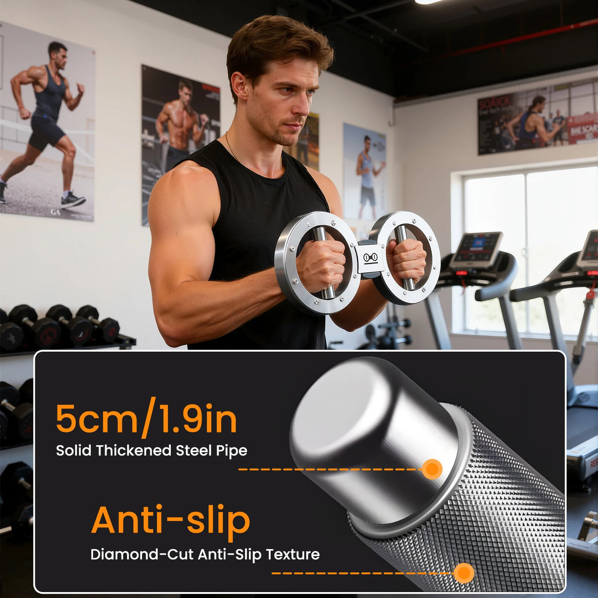 Multifunctional Adjustable Grip Strength Trainer Forearm Exerciser for Arms