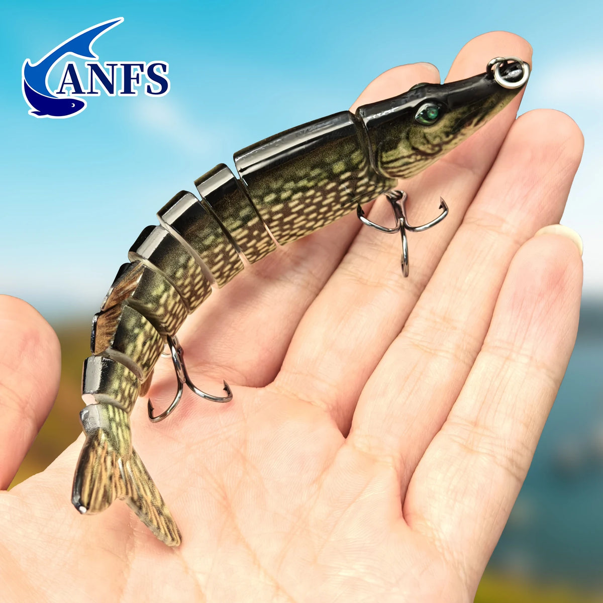 ANFS Jointed Swimbait Fishing Lures for Bass Trout and Perch