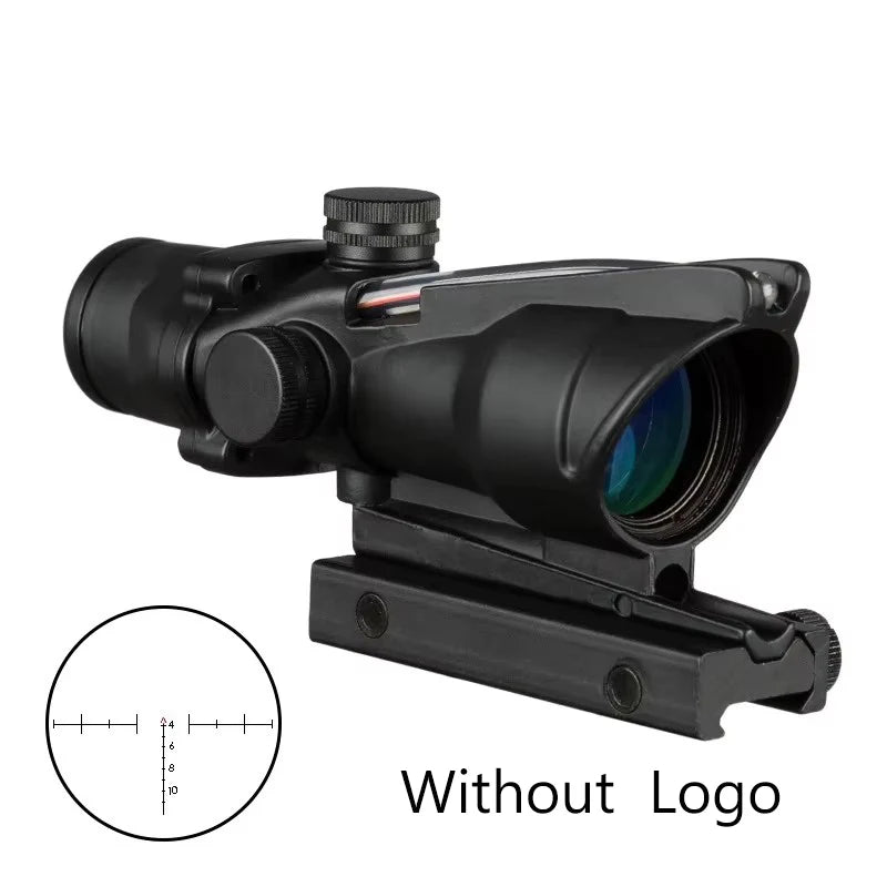Bestsight Illuminated Fiber Optic Rifle Scope With Etched Reticle