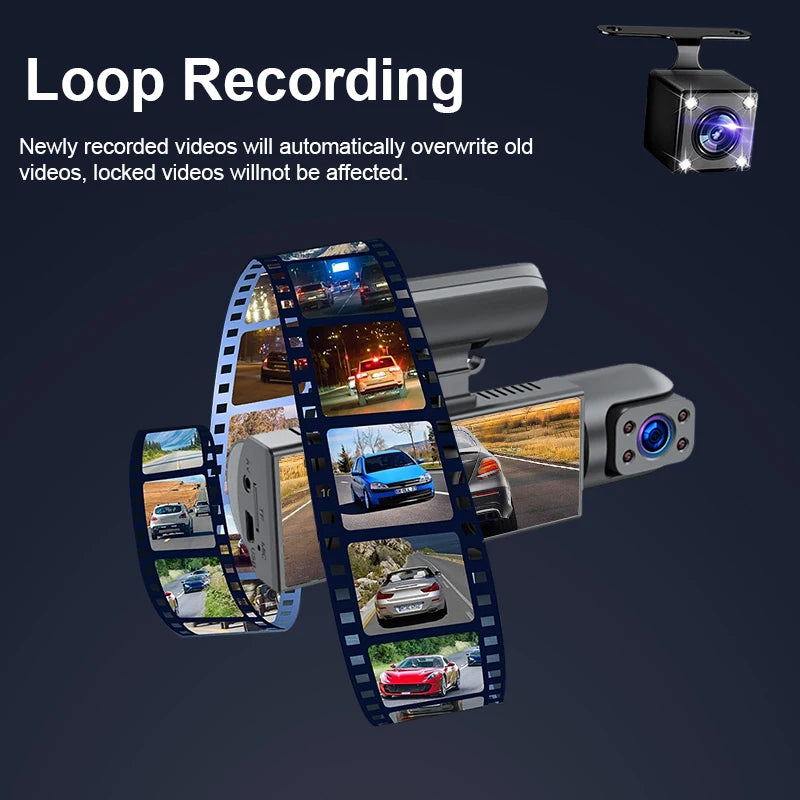 Standard Car Dashcam With Night Vision And Parking Monitor