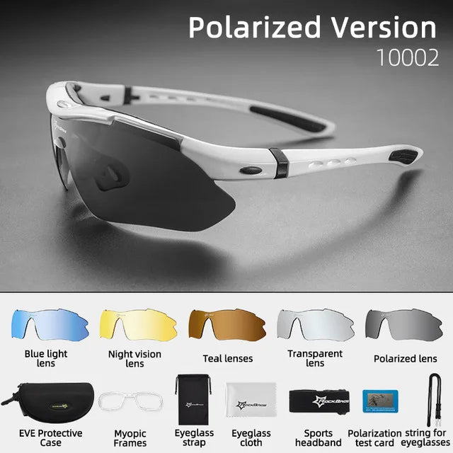 ROCKBROS Photochromic Cycling Glasses for Mountain Biking UV400 Protection