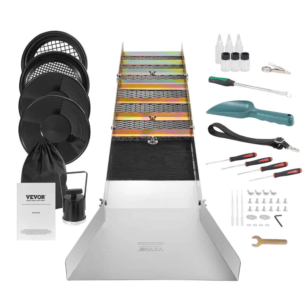 SucceBuy Complete Gold Sluice Box Panning And Prospecting Kit