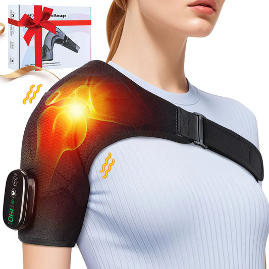 Rechargeable Electric Heating Shoulder Massage Belt for Joint Relief