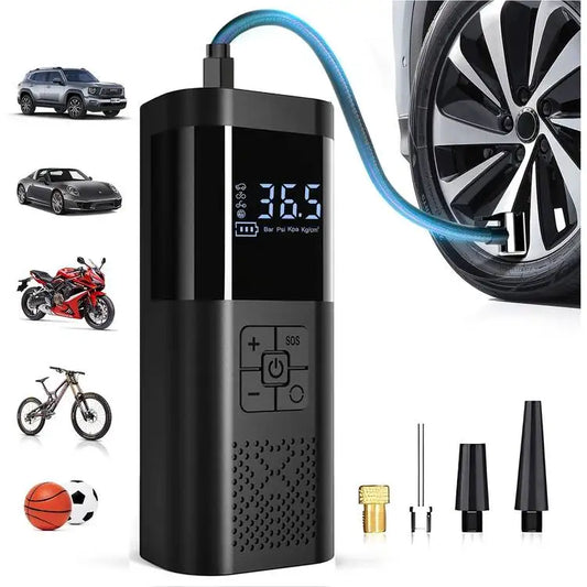 STSCELZ Cordless Tire Inflator With Digital Gauge And Auto Shutoff