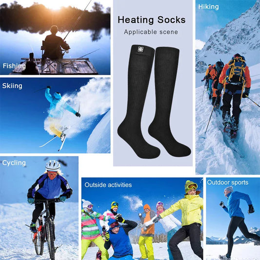 Savior Rechargeable Heated Socks for Winter Skiing Hiking and Outdoors