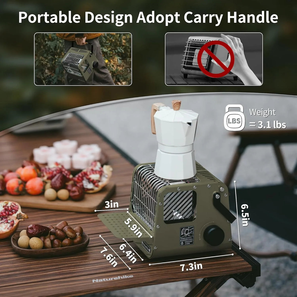 Naturehike Portable Camping Cassette Heater for Indoor and Outdoor Use