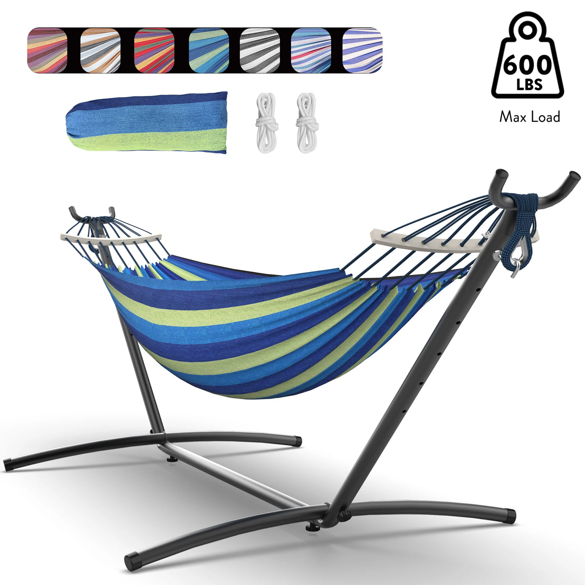 GYROOR Adjustable Stand Hammock with 600 Pound Capacity